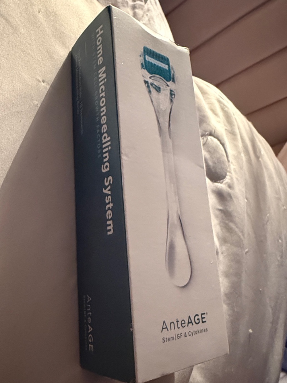 AnteAGE Home Microneedling System - White with Teal Accents